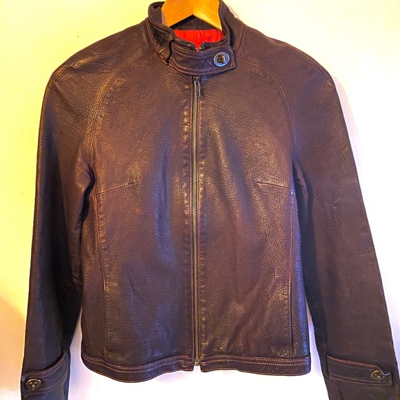 Coach leather jacket size 8